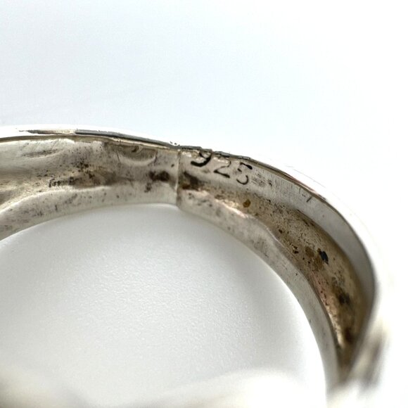 Sterling Silver Taxco Mexico Ring .925 Size 6 Rope Scroll Design Vintage 4 Grams - Picture 5 of 9